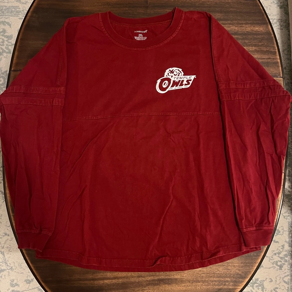 Temple University Owls Long sleeve Shirt - boxercraft - Sz 2XL - UCG